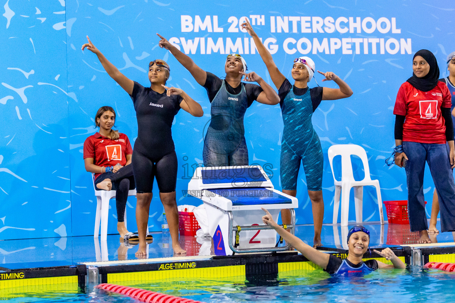 Day 4 of 20th Inter-school Swimming Competition 2024 held in Hulhumale', Maldives on Tuesday, 15th October 2024. Photos: Nausham Waheed / images.mv