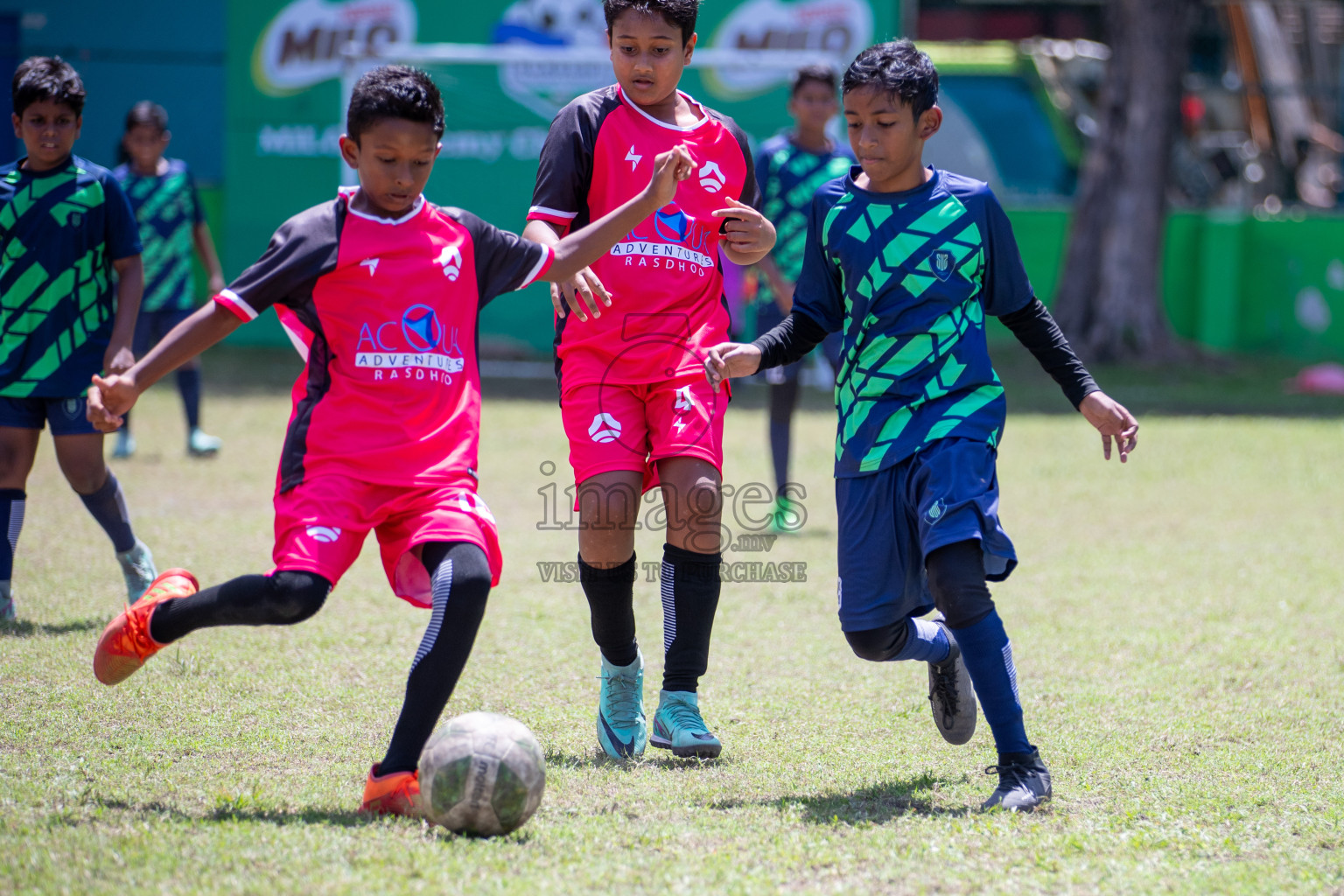 Day 3 of MILO Academy Championship 2024 - U12 was held at Henveiru Grounds in Male', Maldives on Saturday, 6th July 2024. Photos: Mohamed Mahfooz Moosa / images.mv