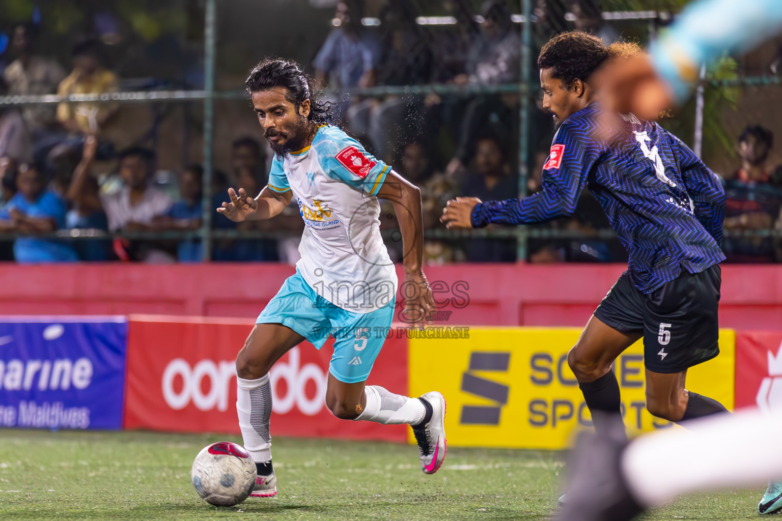 K Maafushi vs K Gulhi in Day 22 of Golden Futsal Challenge 2024 was held on Monday , 5th February 2024 in Hulhumale', Maldives
Photos: Ismail Thoriq / images.mv