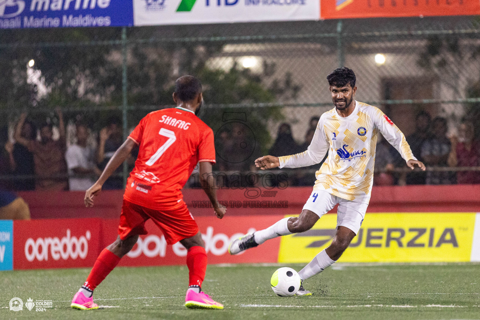 HA Kelaa vs HA Baarah in Day 1 of Golden Futsal Challenge 2024 was held on Monday, 15th January 2024, in Hulhumale', Maldives Photos: Ismail Thoriq / images.mv