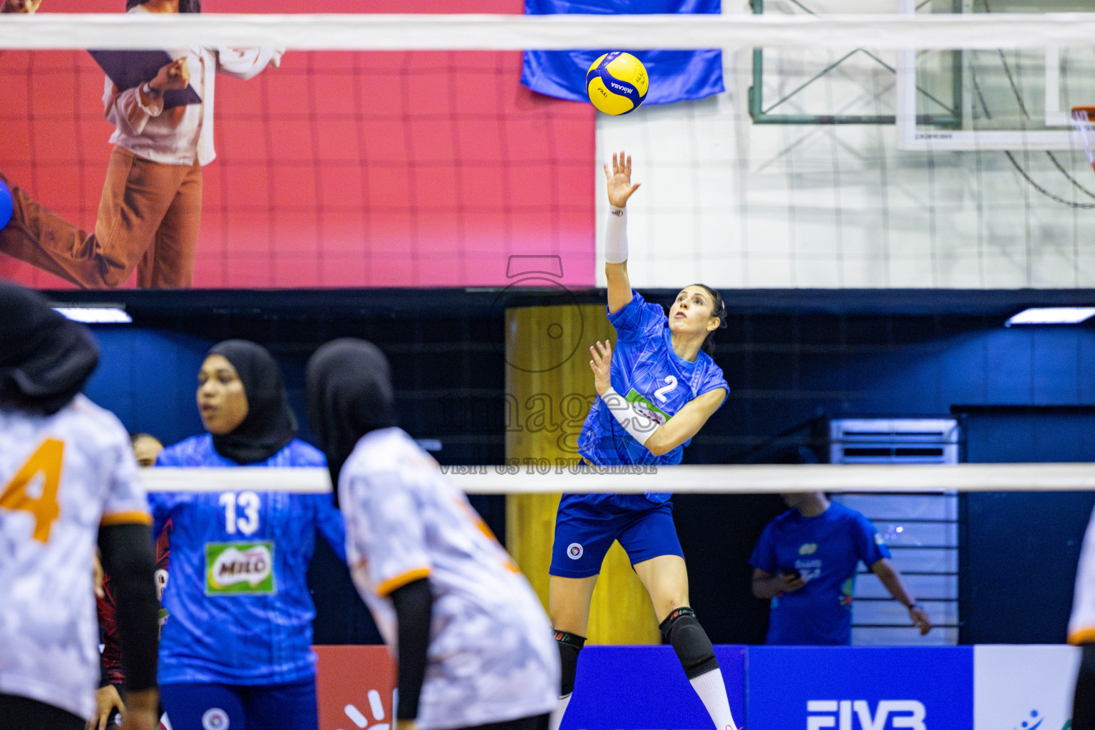 Police Club vs Flexor Sports Club in Day 1 of National Volleyball League 2025 - Women's Division held in Male', Maldives on Saturday, 19th April 2025 at Social Center Indoor Hall Photos 
By: Hassan Simah / images.mv