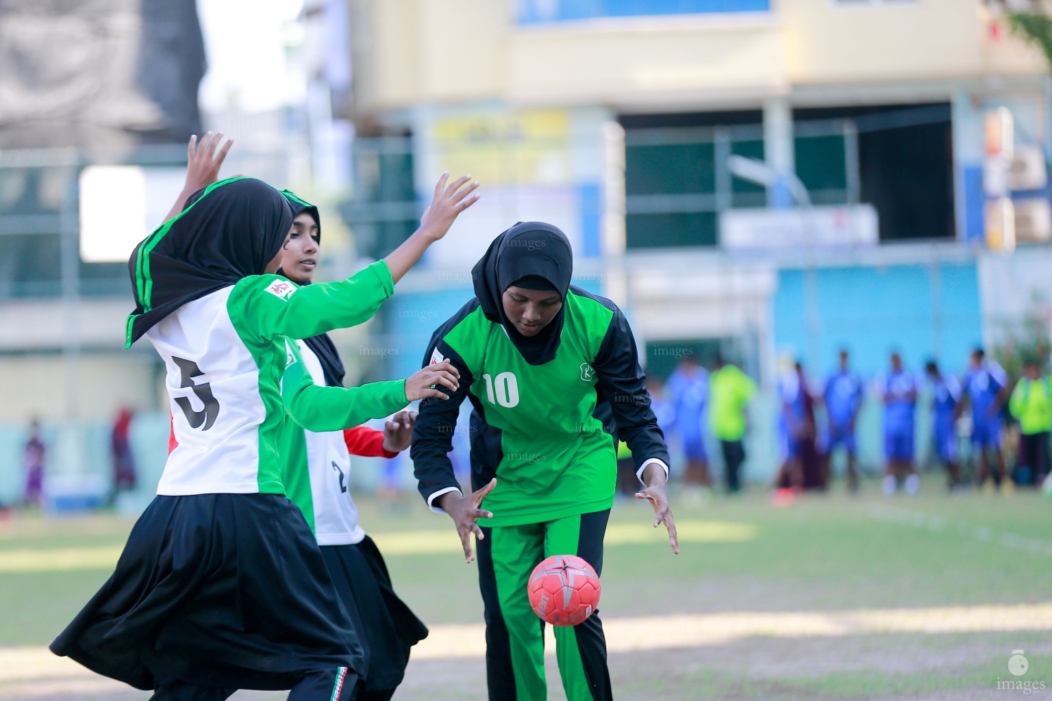 Inter school Handball Tournament in Male', Maldives, Friday, April. 15, 2016.(Images.mv Photo/ Hussain Sinan).