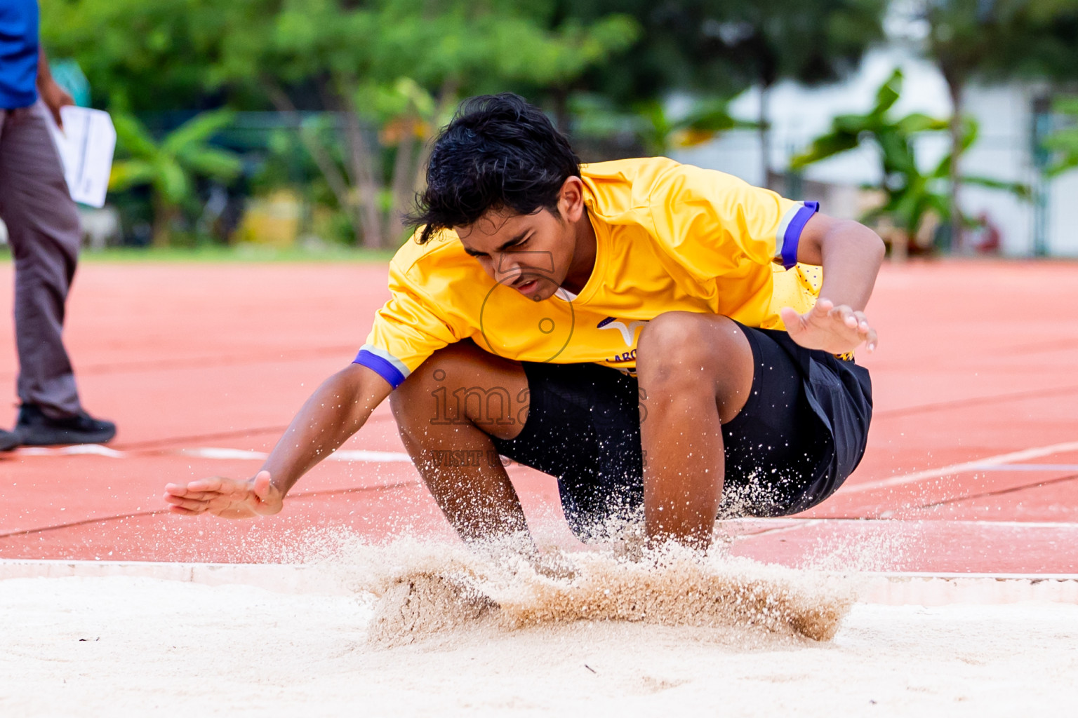 Day 3 of MWSC Interschool Athletics Championships 2024 held in Hulhumale Running Track, Hulhumale, Maldives on Monday, 11th November 2024. Photos by:  Nausham Waheed / Images.mv