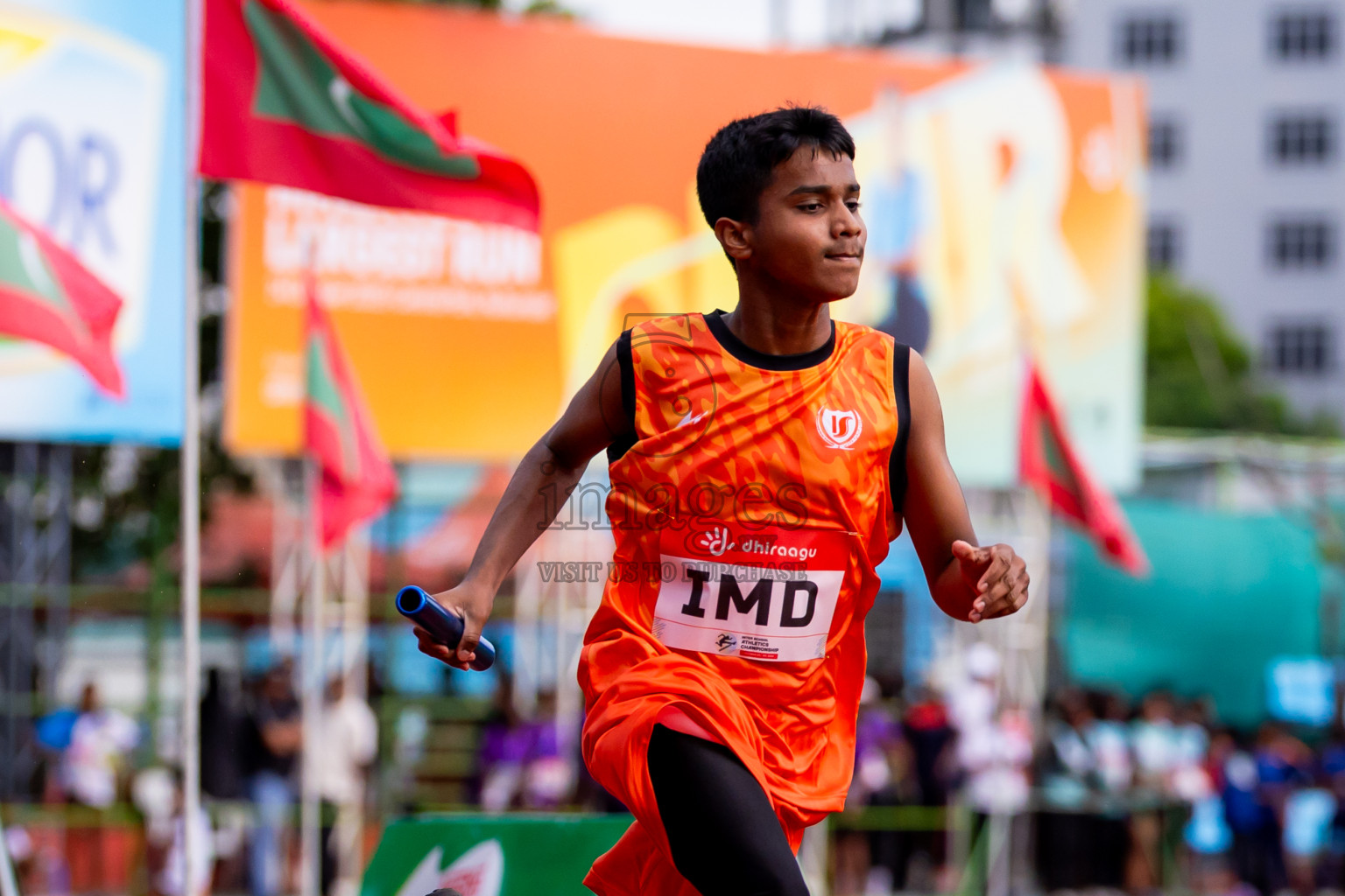 Day 6 of Inter-school Athletics Championship 2025 held in Ekuveni Synthetic Track, Male', Maldives on Sunday, 12th October 2025. Photos by: Nausham Waheed / Images.mv