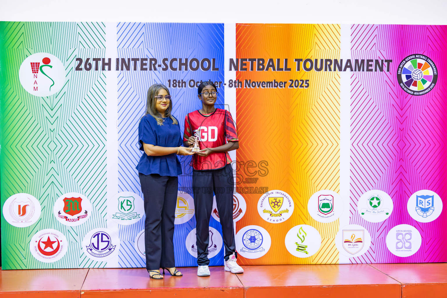 Finals of 26th Inter-School Netball Tournament 2025 was held in Social Center Indoor Hall on Saturday, 8th November 2025. Photos: Areef Adam / images.mv