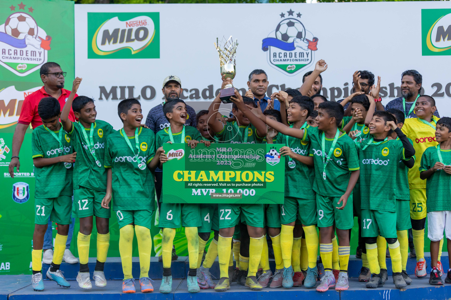 Day 2 of MILO Academy Championship 2023 (U12) was held in Henveiru Football Grounds, Male', Maldives, on Saturday, 19th August 2023. Photos: Shuu  / images.mv