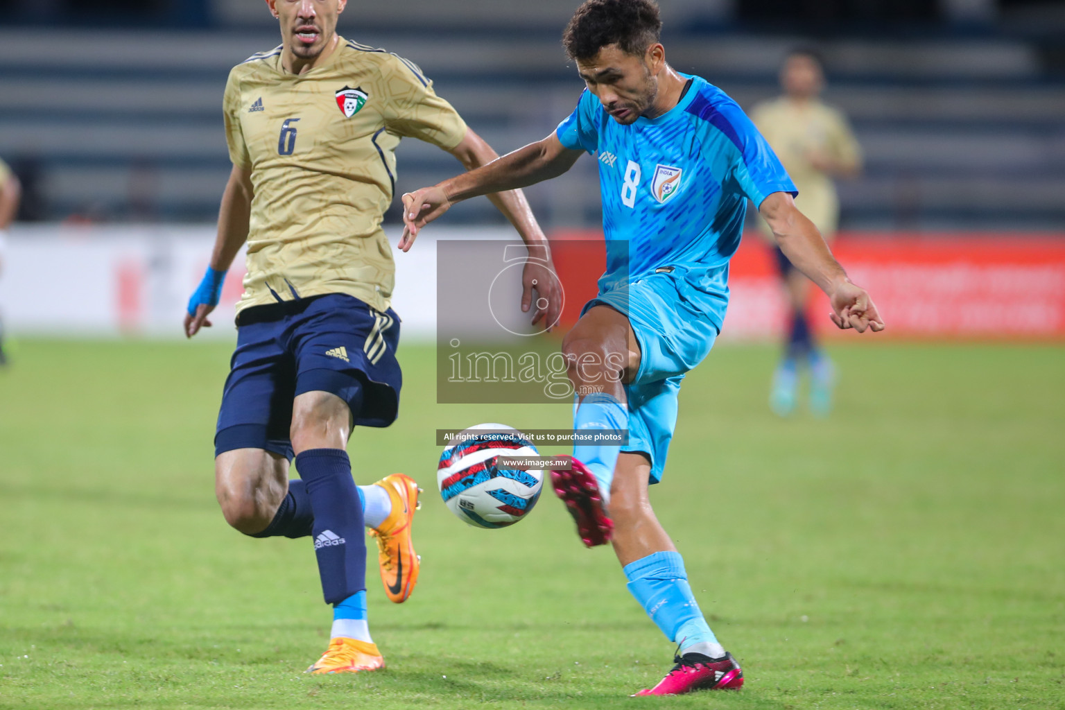 India vs Kuwait in SAFF Championship 2023 held in Sree Kanteerava Stadium, Bengaluru, India, on Tuesday, 27th June 2023. Photos: Nausham Waheed, Hassan Simah / images.mv