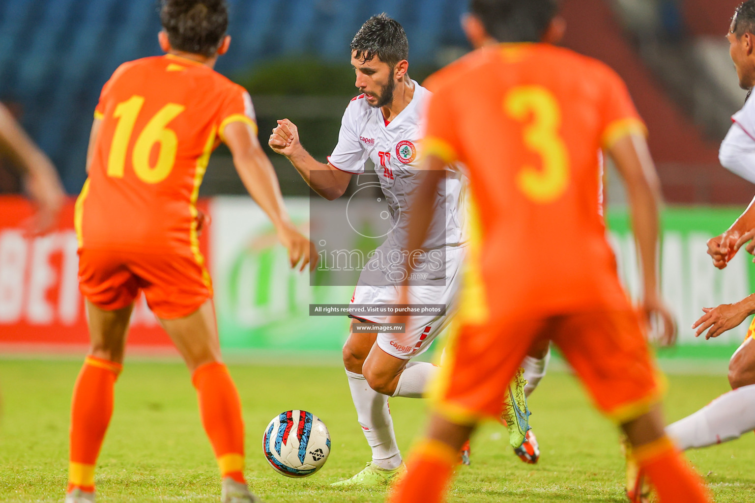 Bhutan vs Lebanon in SAFF Championship 2023 held in Sree Kanteerava Stadium, Bengaluru, India, on Sunday, 25th June 2023. Photos: Nausham Waheed, Hassan Simah / images.mv