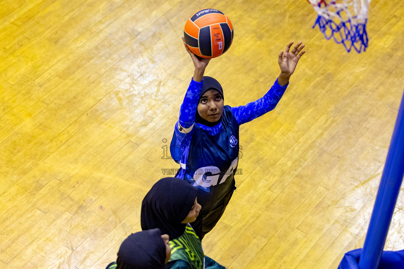 Day 8 of 25th Inter-School Netball Tournament was held in Social Center at Male', Maldives on Sunday, 18th August 2024. Photos: Nausham Waheed / images.mv