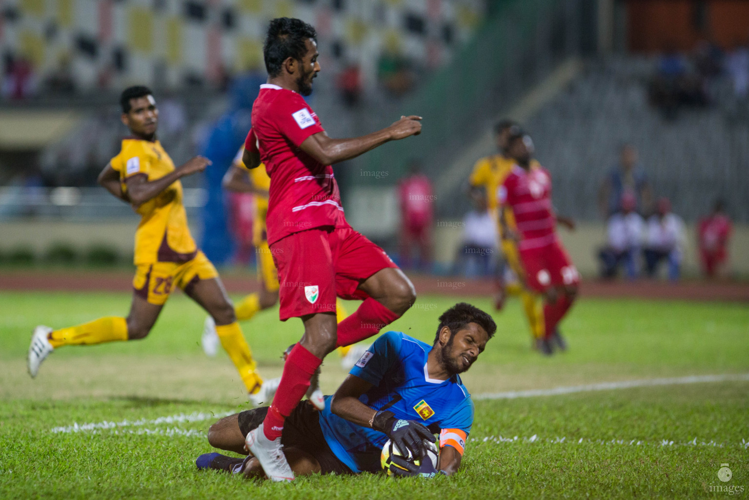 Maldives vs Sri Lanka in SAFF Suzuki Cup 2018 in Dhaka, Bangladesh, Friday, September 07, 2018. (Images.mv Photo/ Suadh Abdul Sattar)