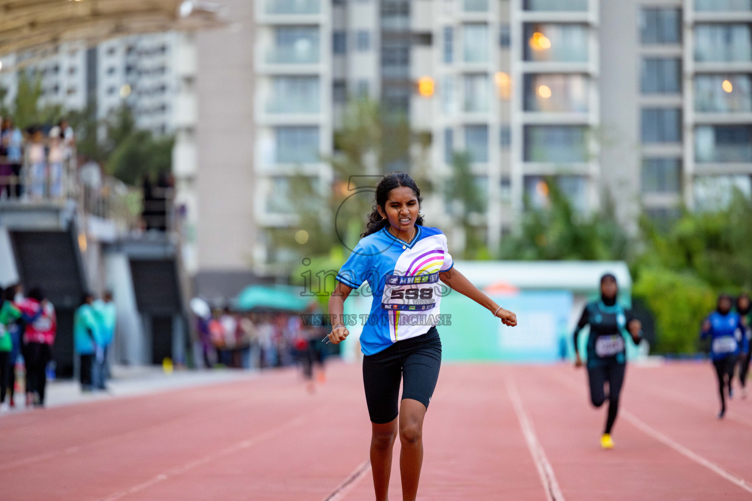 Day 2 of MWSC Interschool Athletics Championships 2024 held in Hulhumale Running Track, Hulhumale, Maldives on Sunday, 10th November 2024. 
Photos by: Hassan Simah / Images.mv