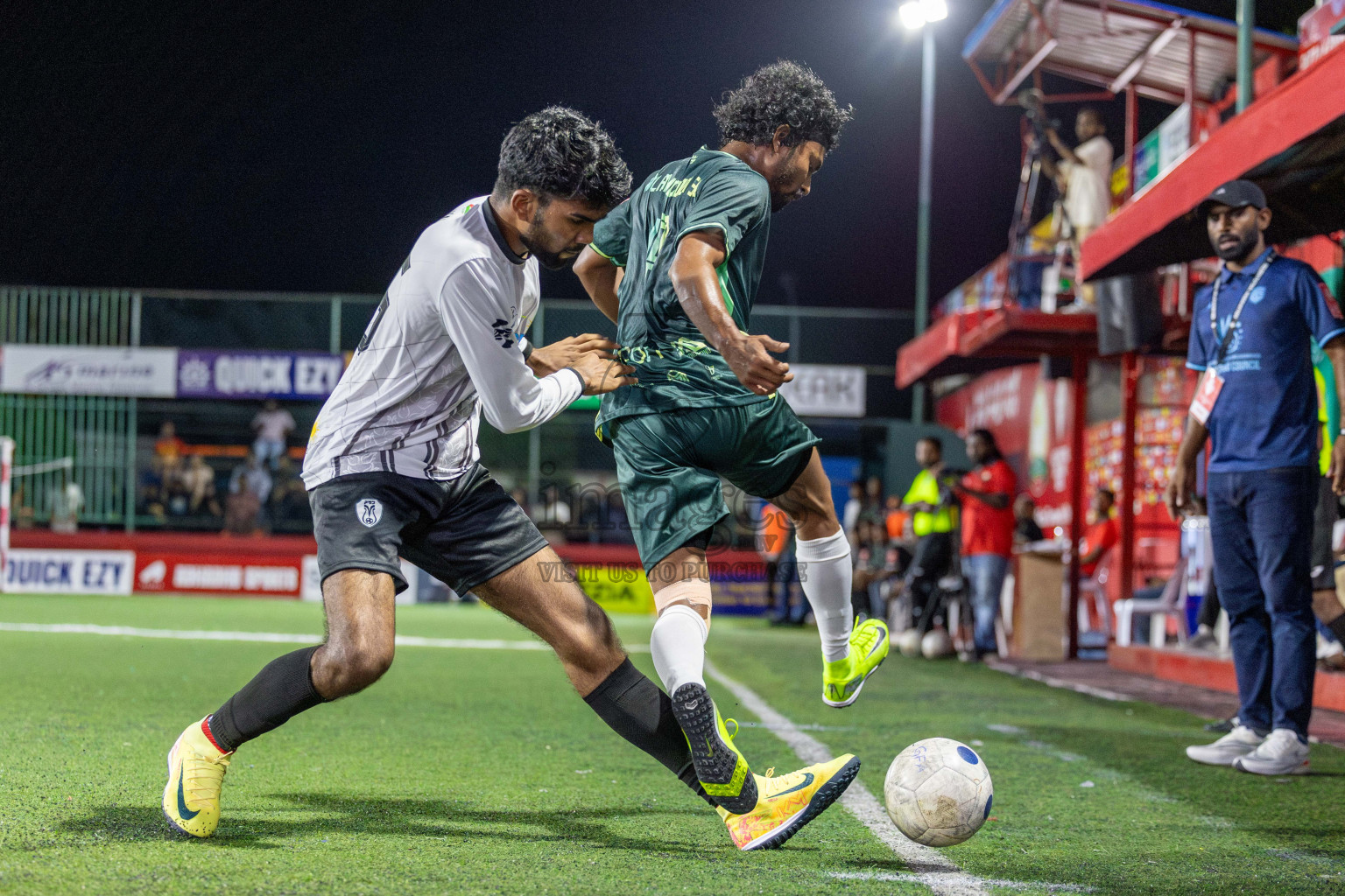 N Miladhoo vs Sh Milandhoo in zone round on Day 29 of Golden Futsal Challenge 2025 was held on Sunday , 2nd February 2025, in Hulhumale', Maldives. Photos: Shuu Abdul Sattar / images.mv