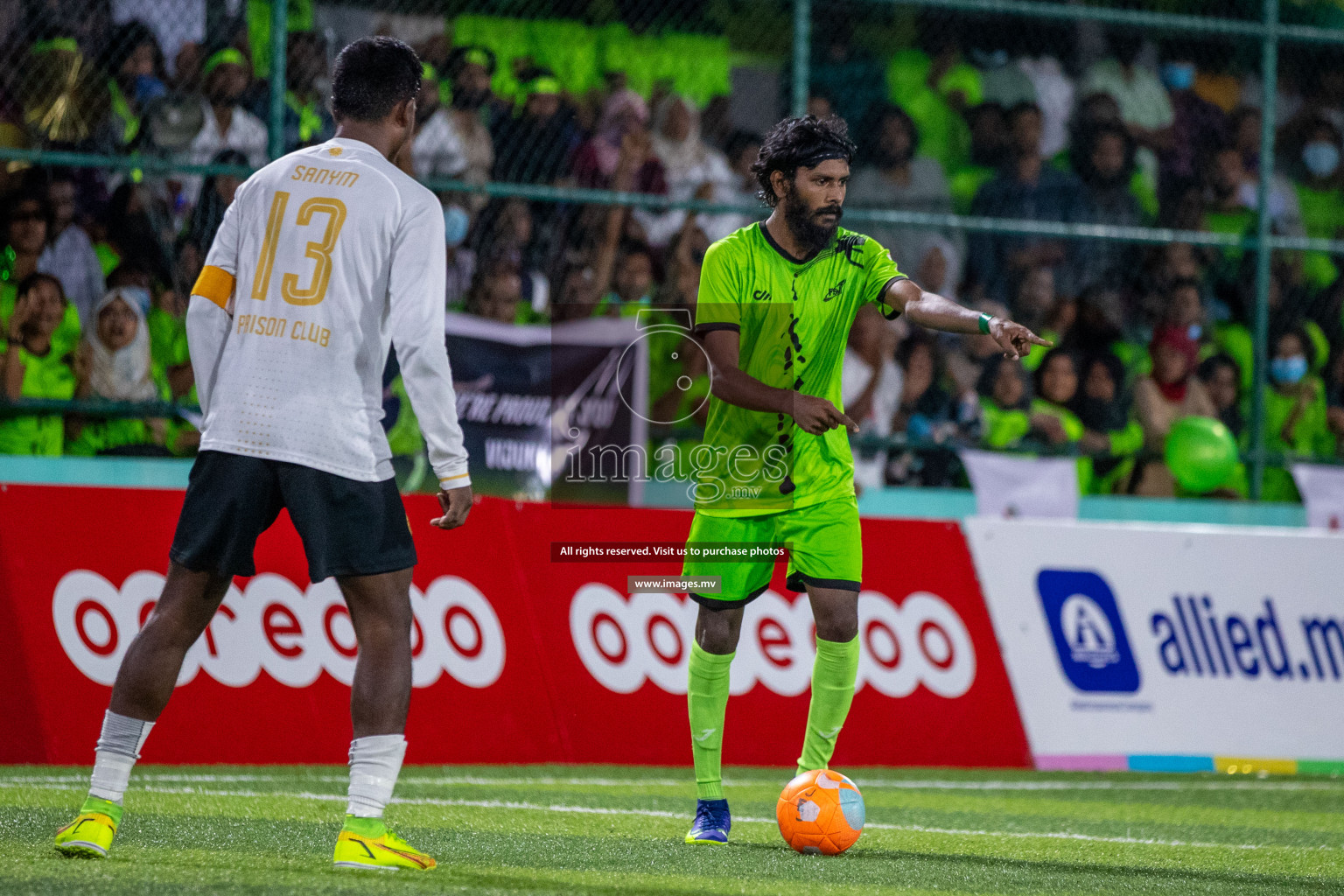 Team FSM Vs Prisons Club in the Semi Finals of Club Maldives 2021 held in Hulhumale, Maldives on 15 December 2021. Photos: Ismail Thoriq / images.mv