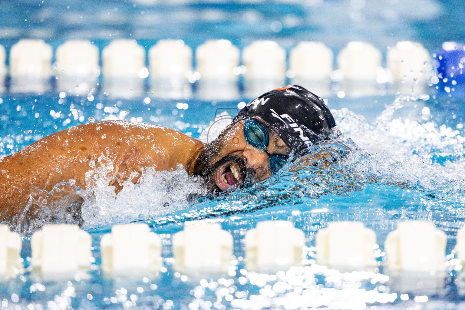 Day 5 of National Swimming Competition 2024 held in Hulhumale', Maldives on Tuesday, 17th December 2024. Photos: Hassan Simah / images.mv