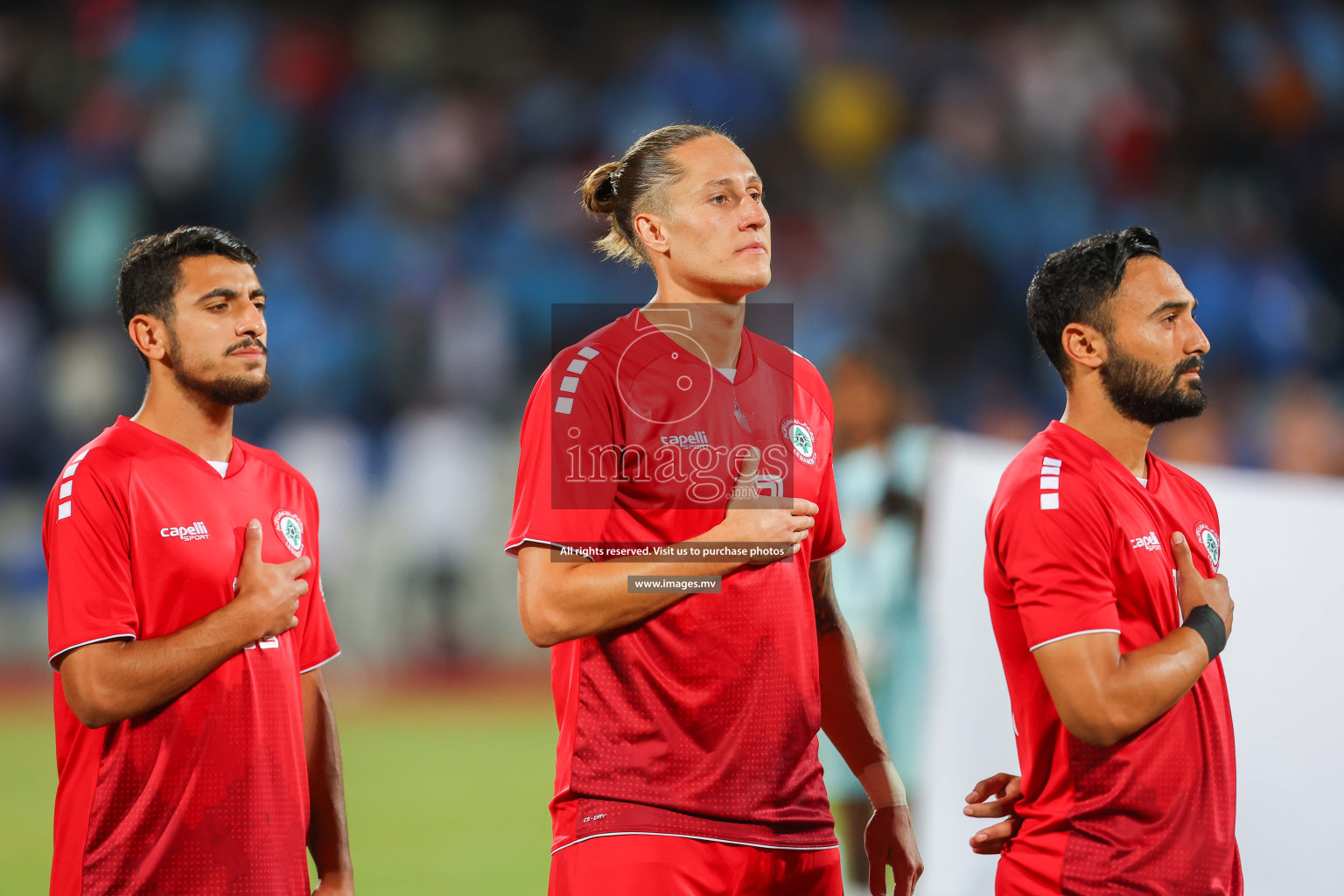 Lebanon vs India in the Semi-final of SAFF Championship 2023 held in Sree Kanteerava Stadium, Bengaluru, India, on Saturday, 1st July 2023. Photos: Nausham Waheed / images.mv