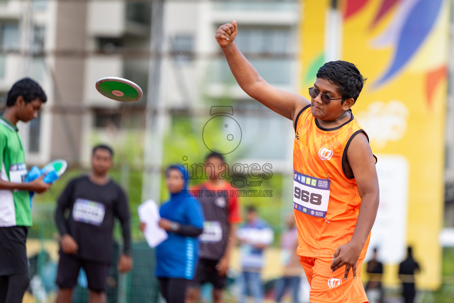 Day 1 of MWSC Interschool Athletics Championships 2024 held in Hulhumale Running Track, Hulhumale, Maldives on Saturday, 9th November 2024. 
Photos by: Ismail Thoriq, Hassan Simah / Images.mv