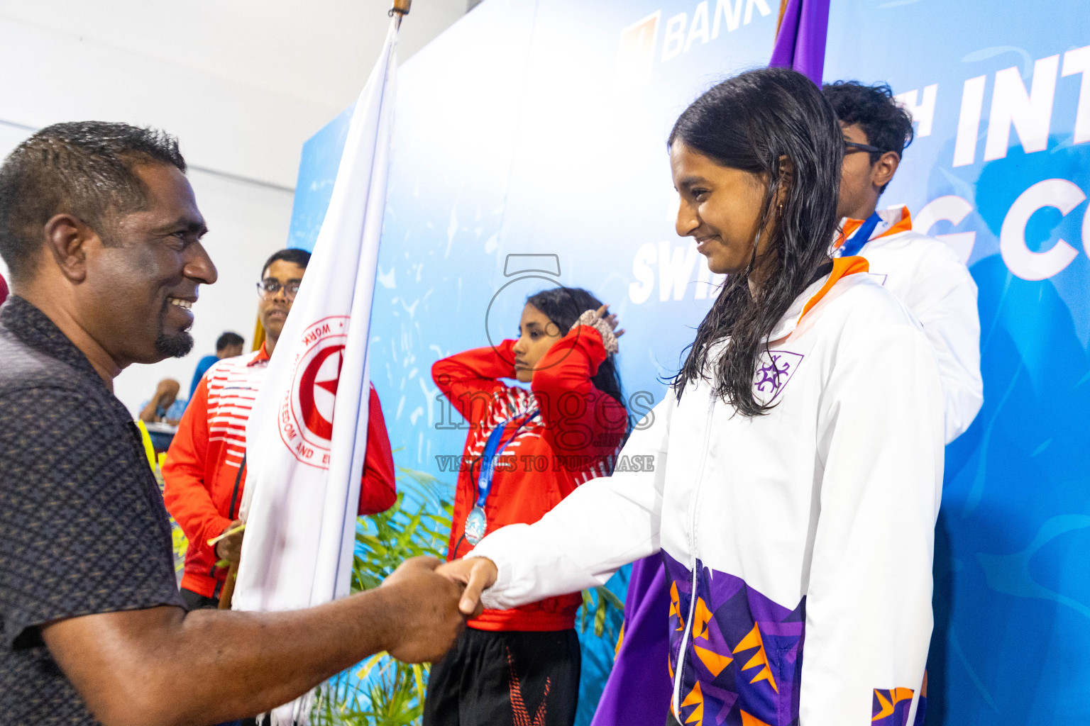 Day 4 of 20th Inter-school Swimming Competition 2024 held in Hulhumale', Maldives on Tuesday, 15th October 2024. Photos: Ismail Thoriq / images.mv