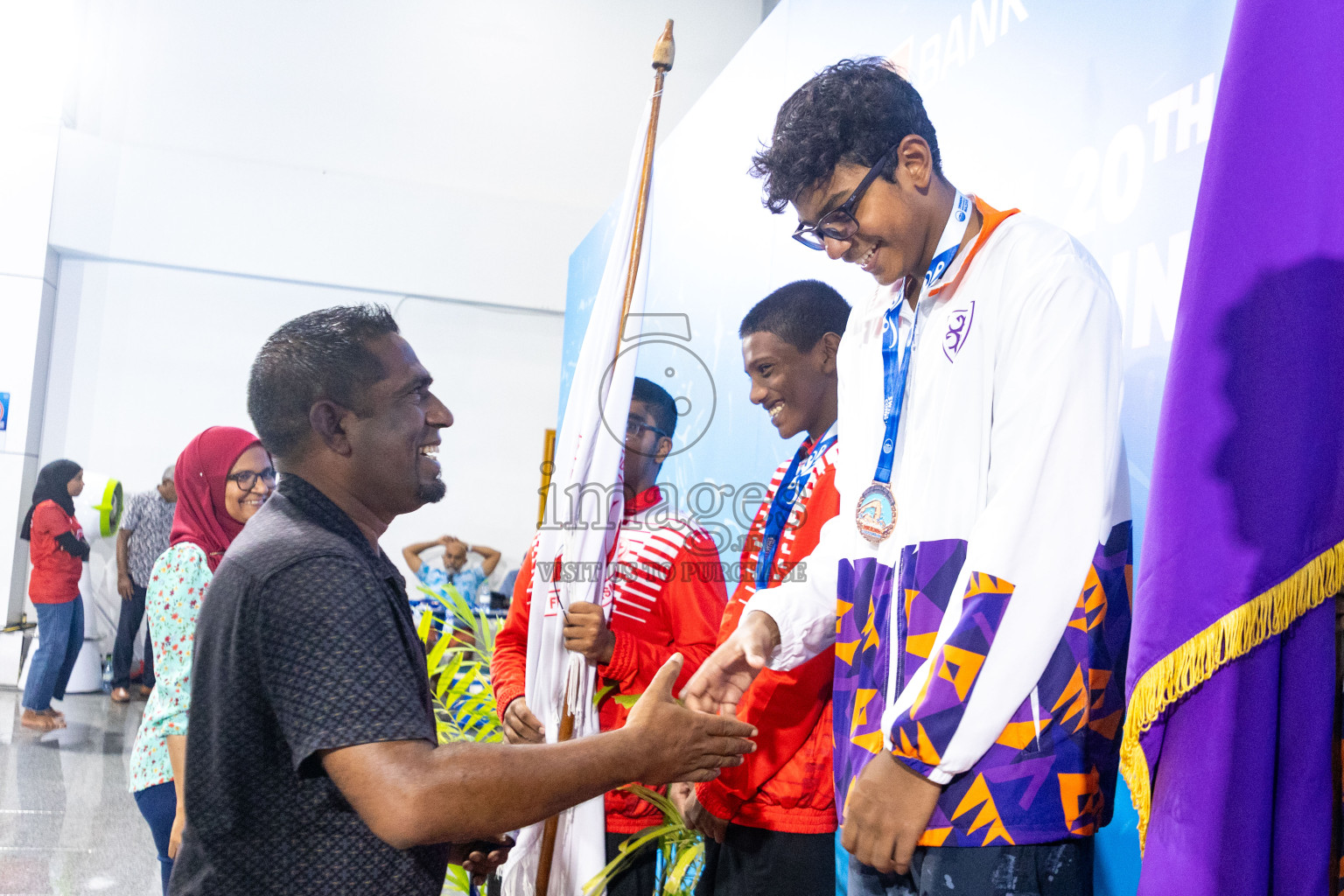 Day 4 of 20th Inter-school Swimming Competition 2024 held in Hulhumale', Maldives on Tuesday, 15th October 2024. Photos: Ismail Thoriq / images.mv