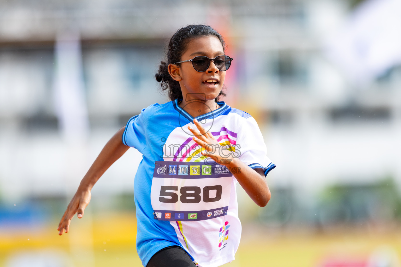 Day 1 of MWSC Interschool Athletics Championships 2024 held in Hulhumale Running Track, Hulhumale, Maldives on Saturday, 9th November 2024. 
Photos by: Ismail Thoriq / images.mv