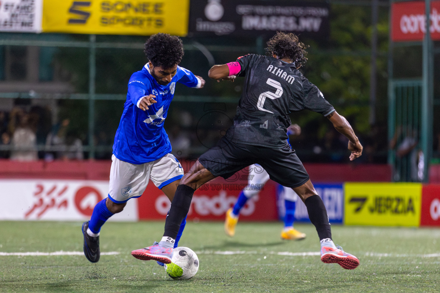 R Inguraidhoo vs R Hulhudhuffaaru in Day 6 of Golden Futsal Challenge 2024 was held on Saturday, 20th January 2024, in Hulhumale', Maldives Photos: Mohamed Mahfooz Moosa / images.mv