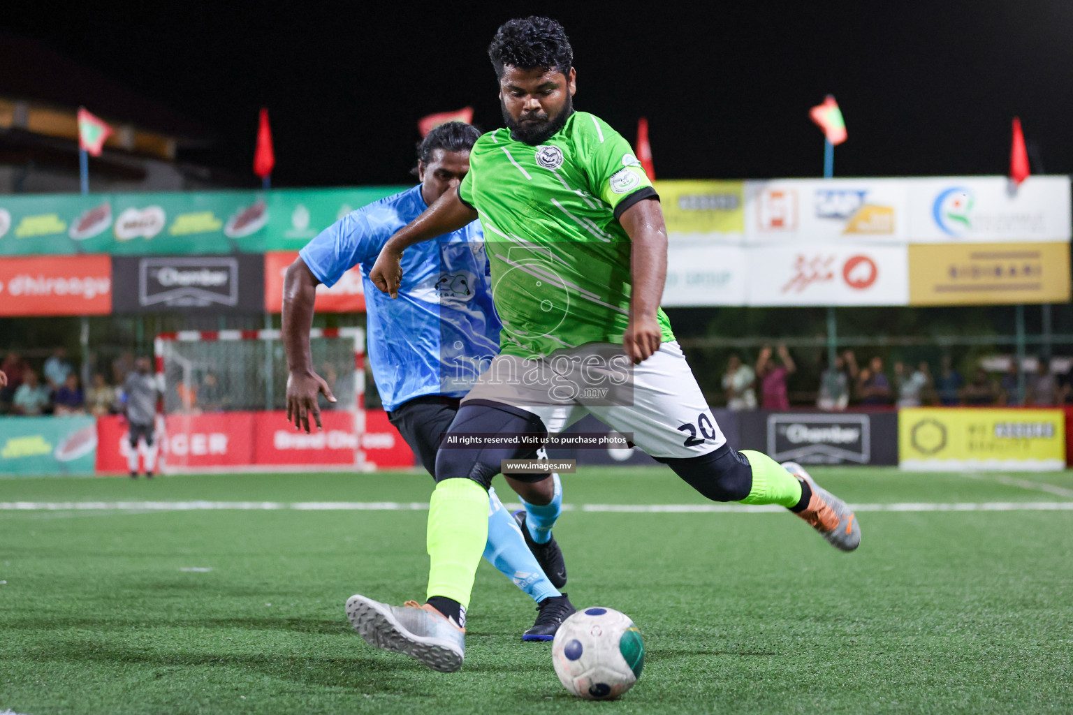 Team DJA vs Thauleemee Gulhun in Club Maldives Cup Classic 2023 held in Hulhumale, Maldives, on Monday, 24th July 2023 Photos: Nausham Waheed/ images.mv