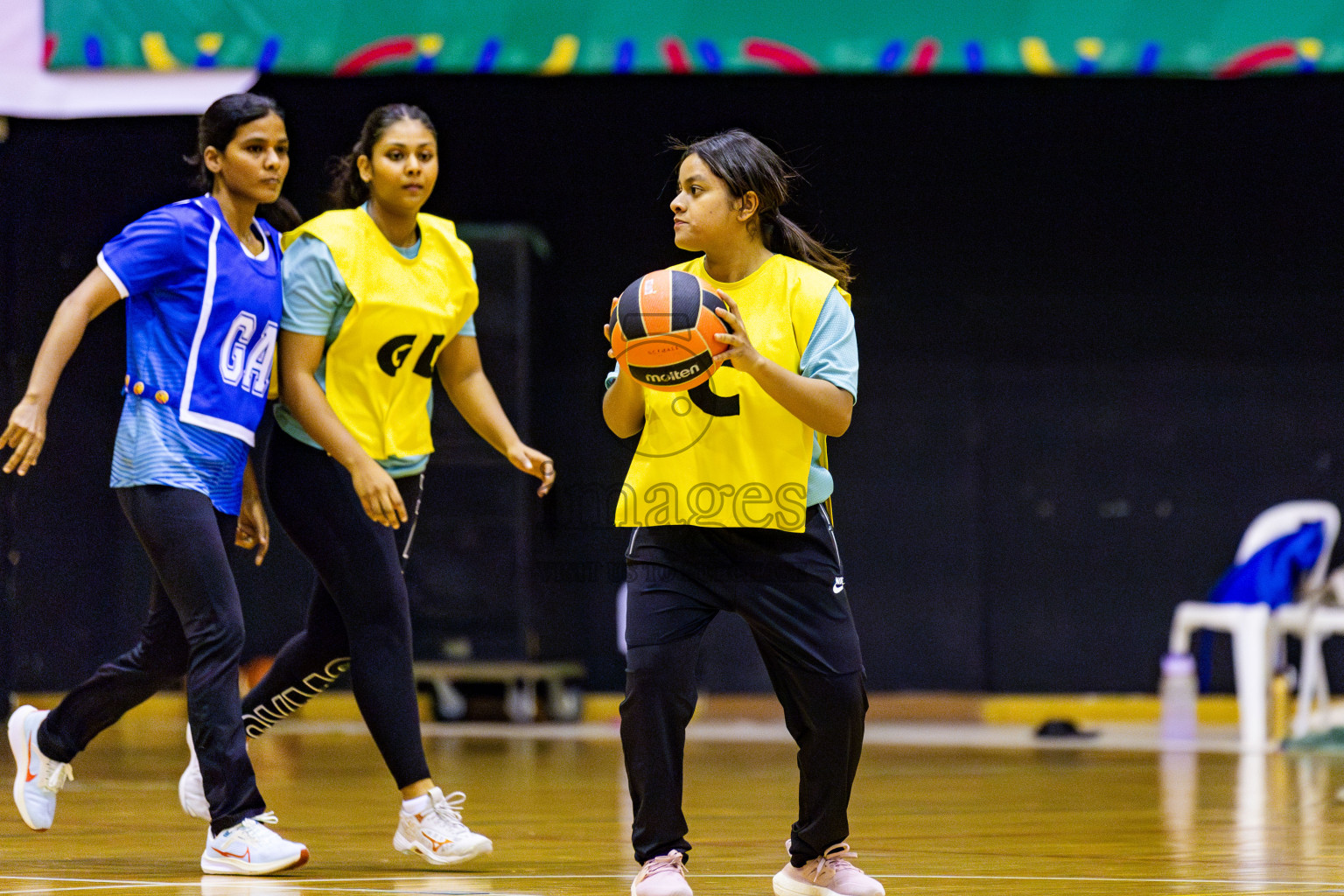 MV Netters vs Kulhudhuhfushi Youth & Recreation Club in Day 5 of 21st National Netball Tournament was held in Social Canter at Male', Maldives on Monday, 20th May 2024. Photos: Nausham Waheed / images.mv