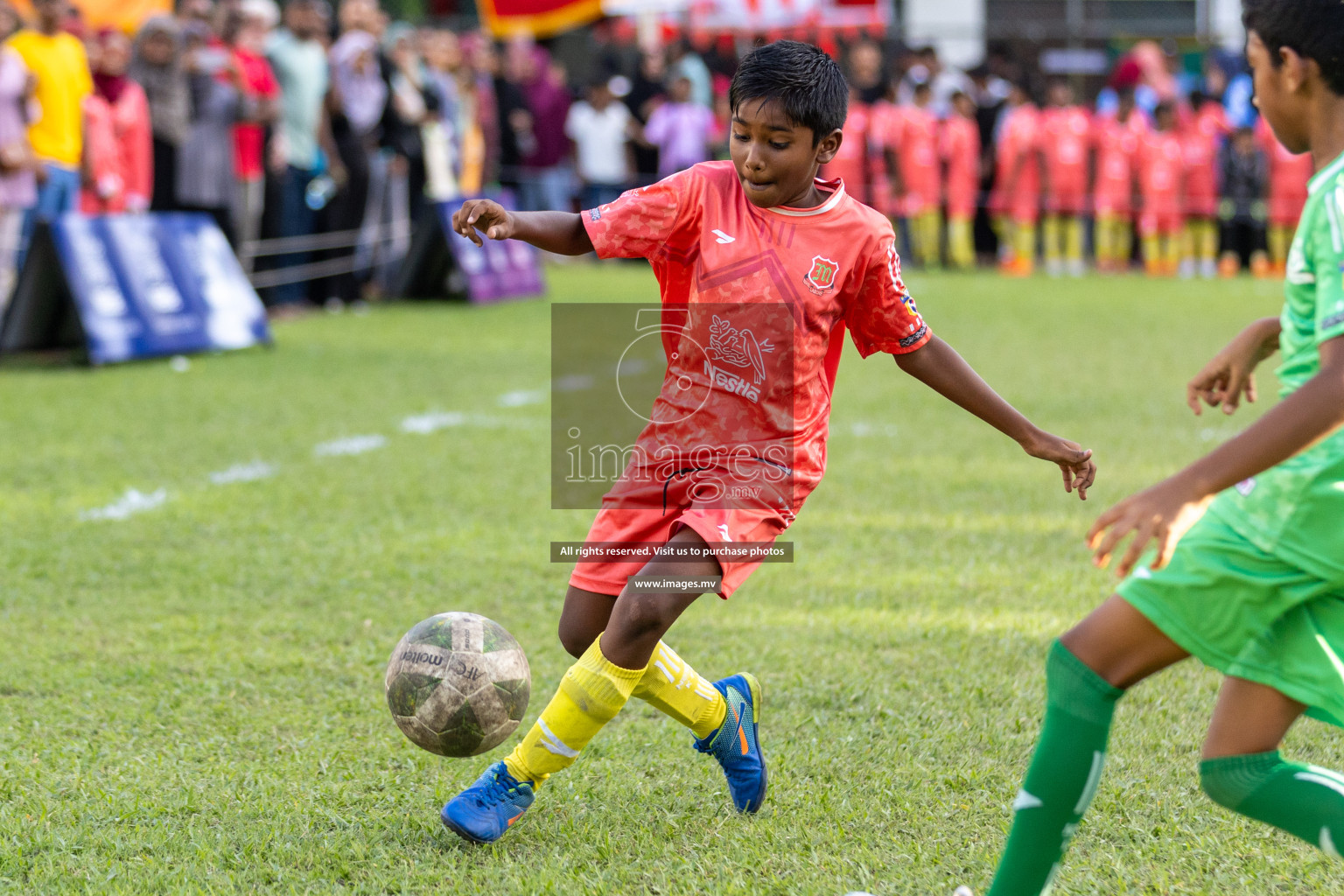 Day 3 of Nestle Kids Football Fiesta, held in Henveyru Football Stadium, Male', Maldives on Friday, 13th October 2023 Photos: Hassan Simah, Ismail Thoriq, Mohamed Mahfooz Moosa, Nausham Waheed / images.mv