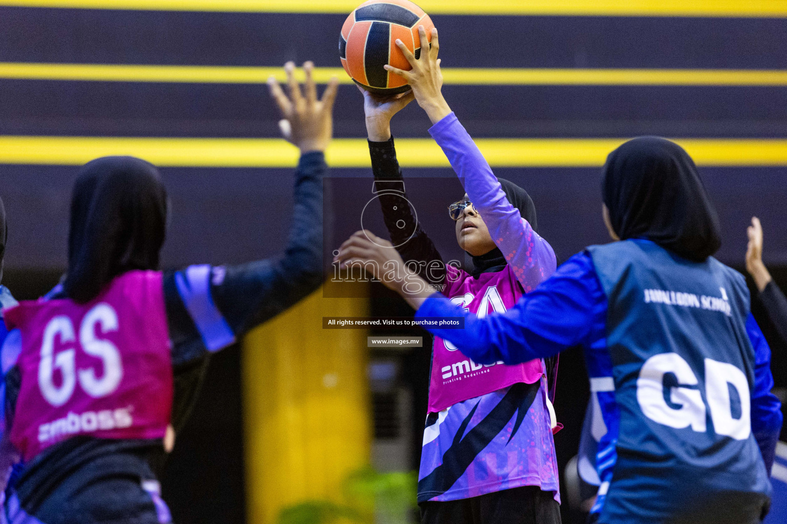 Day3 of 24th Interschool Netball Tournament 2023 was held in Social Center, Male', Maldives on 29th October 2023. Photos: Nausham Waheed, Mohamed Mahfooz Moosa / images.mv