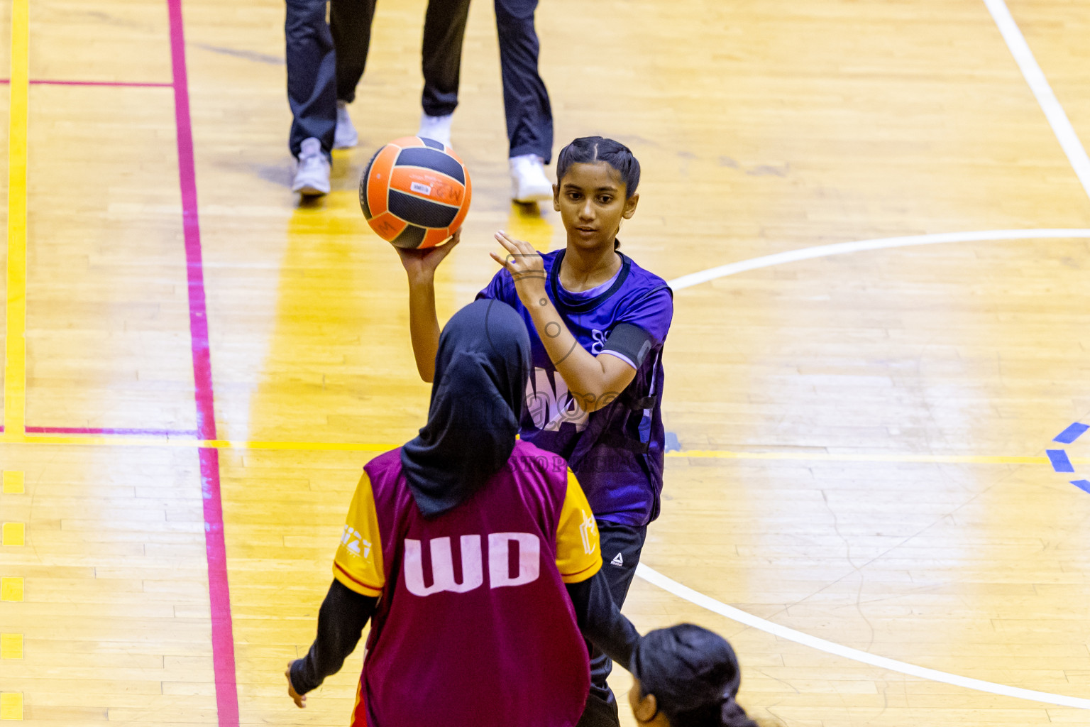 Day 11 of 25th Inter-School Netball Tournament was held in Social Center at Male', Maldives on Wednesday, 21st August 2024. Photos: Nausham Waheed / images.mv