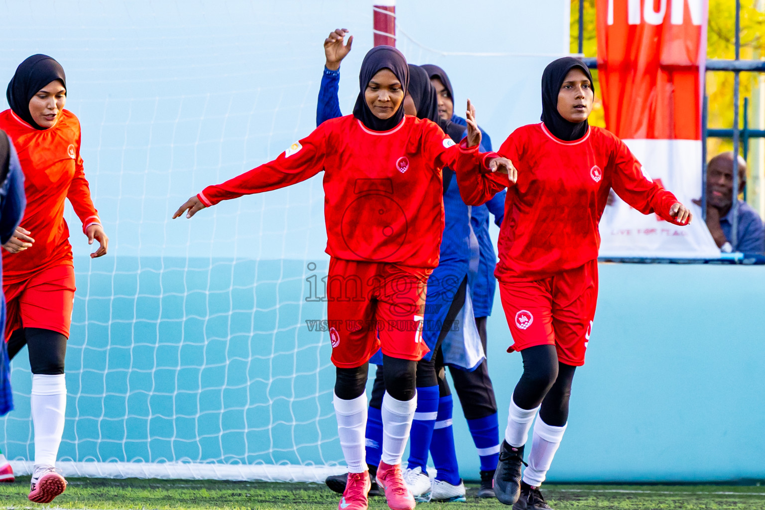 Eydhafushi vs Hithaadhoo in Day 5 of Better in Baa Futsal Fiesta 2025 Woman's division held in B. Eydhafushi, Maldives on Sunday, 9th November 2025. Photos: Nausham Waheed / images.mv