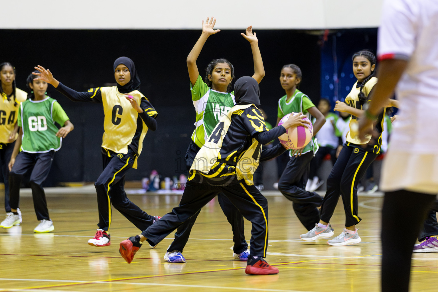 Day 1 of Inter-School Netball Tournament 2025 was held in Social Center Indoor Hall on Saturday, 18th October 2025. Photos: Areef Adam / images.mv