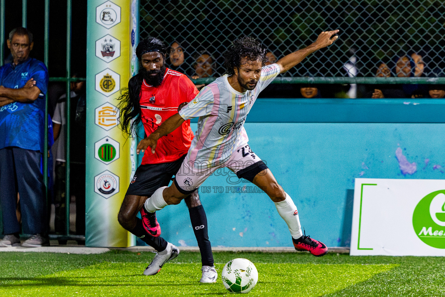 Ifhaams vs J Kovi Goani in Day 1 of Laamehi Dhiggaru Ekuveri Futsal Challenge 2025 was held on Thursday, 24th July 2025, at Dhiggaru Futsal Ground, Dhiggaru, Maldives Photos: Nausham Waheed / images.mv