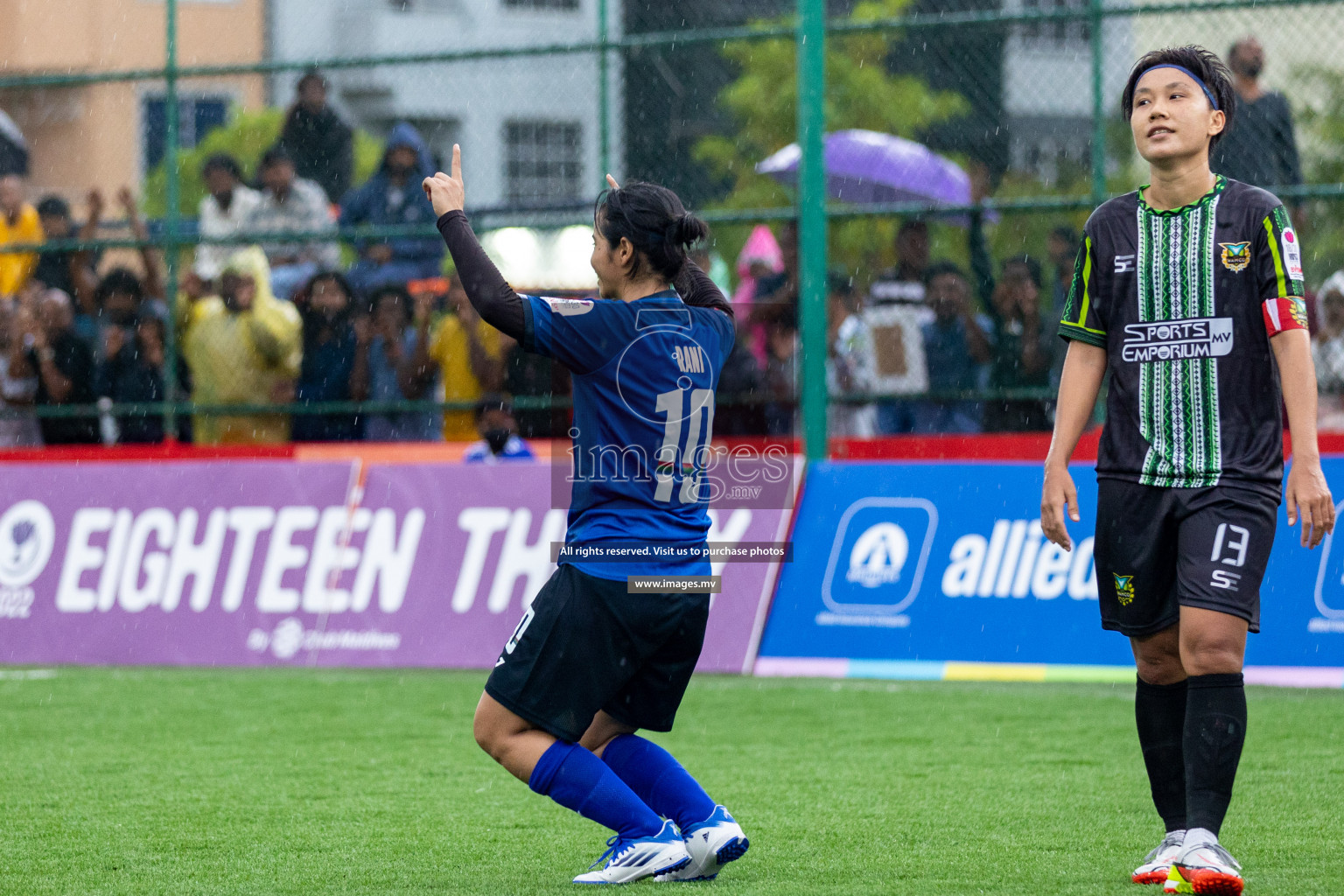 WAMCO vs Team Fenaka in Eighteen Thirty Women's Futsal Fiesta 2022 was held in Hulhumale', Maldives on Friday, 14th October 2022. Photos: Hassan Simah / images.mv