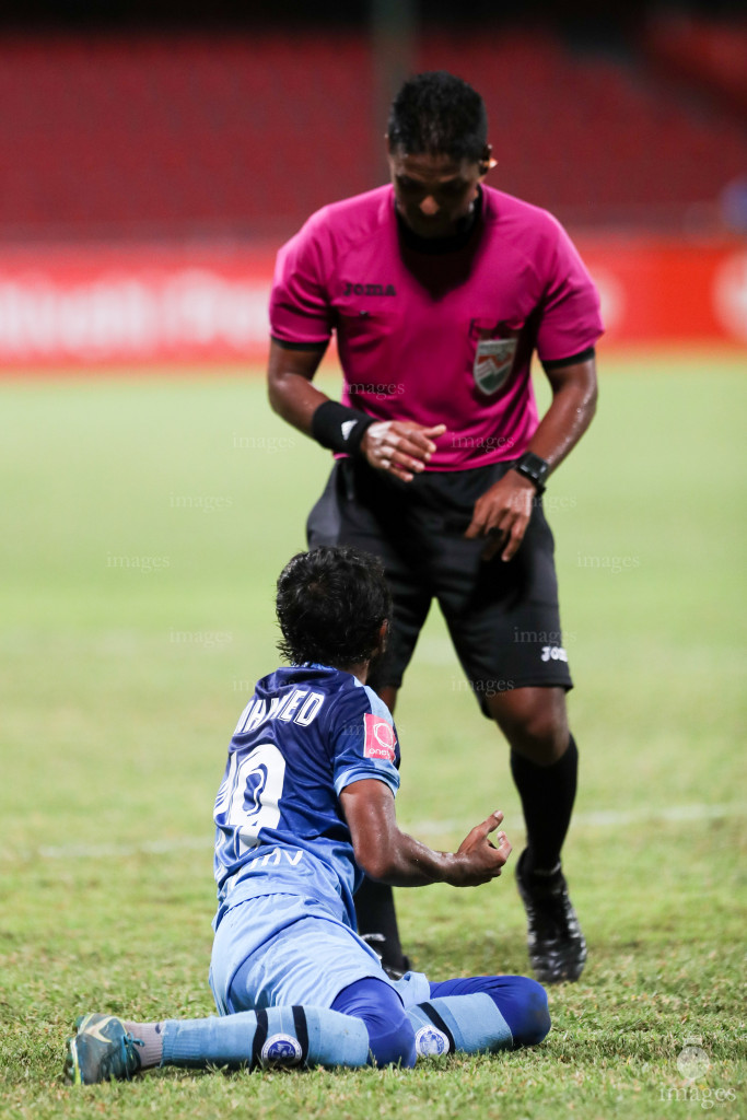 Green Streets vs New Radiant SC in Dhiraagu Dhivehi Premier League 2018 in Male, Maldives, Wednesday day, October 17, 2018. (Images.mv Photo/Suadh Abdul Sattar)