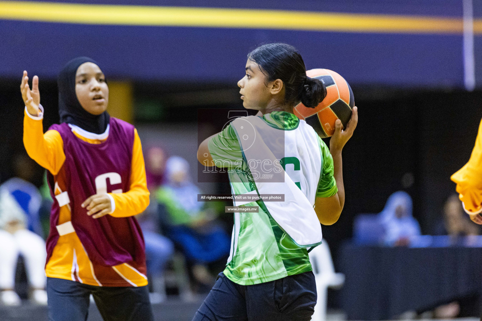 Day3 of 24th Interschool Netball Tournament 2023 was held in Social Center, Male', Maldives on 29th October 2023. Photos: Nausham Waheed, Mohamed Mahfooz Moosa / images.mv