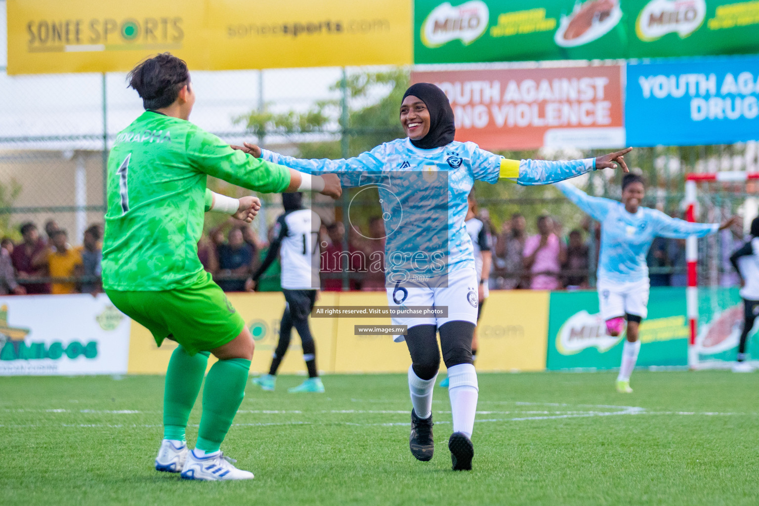 MPL vs DSC in Eighteen Thirty Women's Futsal Fiesta 2022 was held in Hulhumale', Maldives on Monday, 17th October 2022. Photos: Hassan Simah, Mohamed Mahfooz Moosa / images.mv