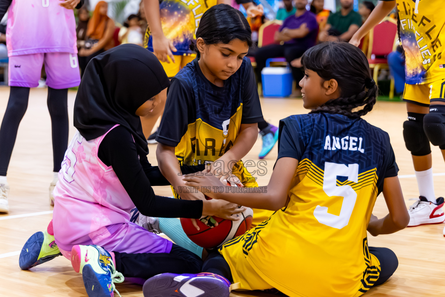 Day 3 of Milo 5 x 5 Junior Challenge 2025 - Basketball tournament held in Basketball Training Center, Male', Maldives on Saturday, 11th October 2025. Photos by: Nausham Waheed, Hassan Simah / Images.mv