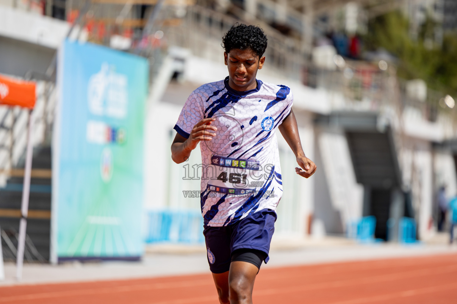 Day 2 of MWSC Interschool Athletics Championships 2024 held in Hulhumale Running Track, Hulhumale, Maldives on Sunday, 10th November 2024. 
Photos by:  Hassan Simah / Images.mv