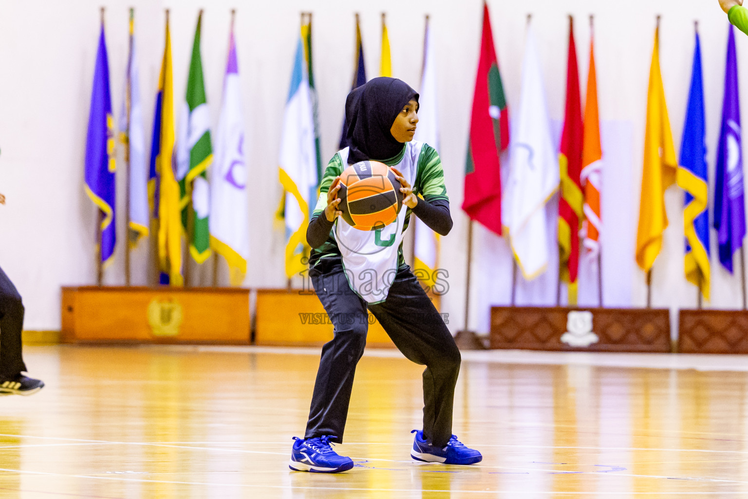 Day 12 of 25th Inter-School Netball Tournament was held in Social Center at Male', Maldives on Thursday, 22nd August 2024. Photos: Nausham Waheed / images.mv