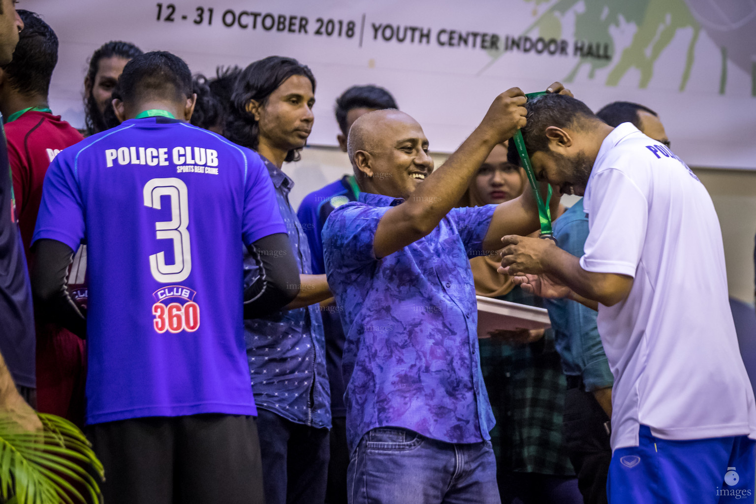 Dhivehi Sifainge Club vs Police Club in Volleyball Association Cup 2018 Final in Male, Maldives, Tuesday, October 23, 2018. (Photo: Ismail Thoriq/images.mv)