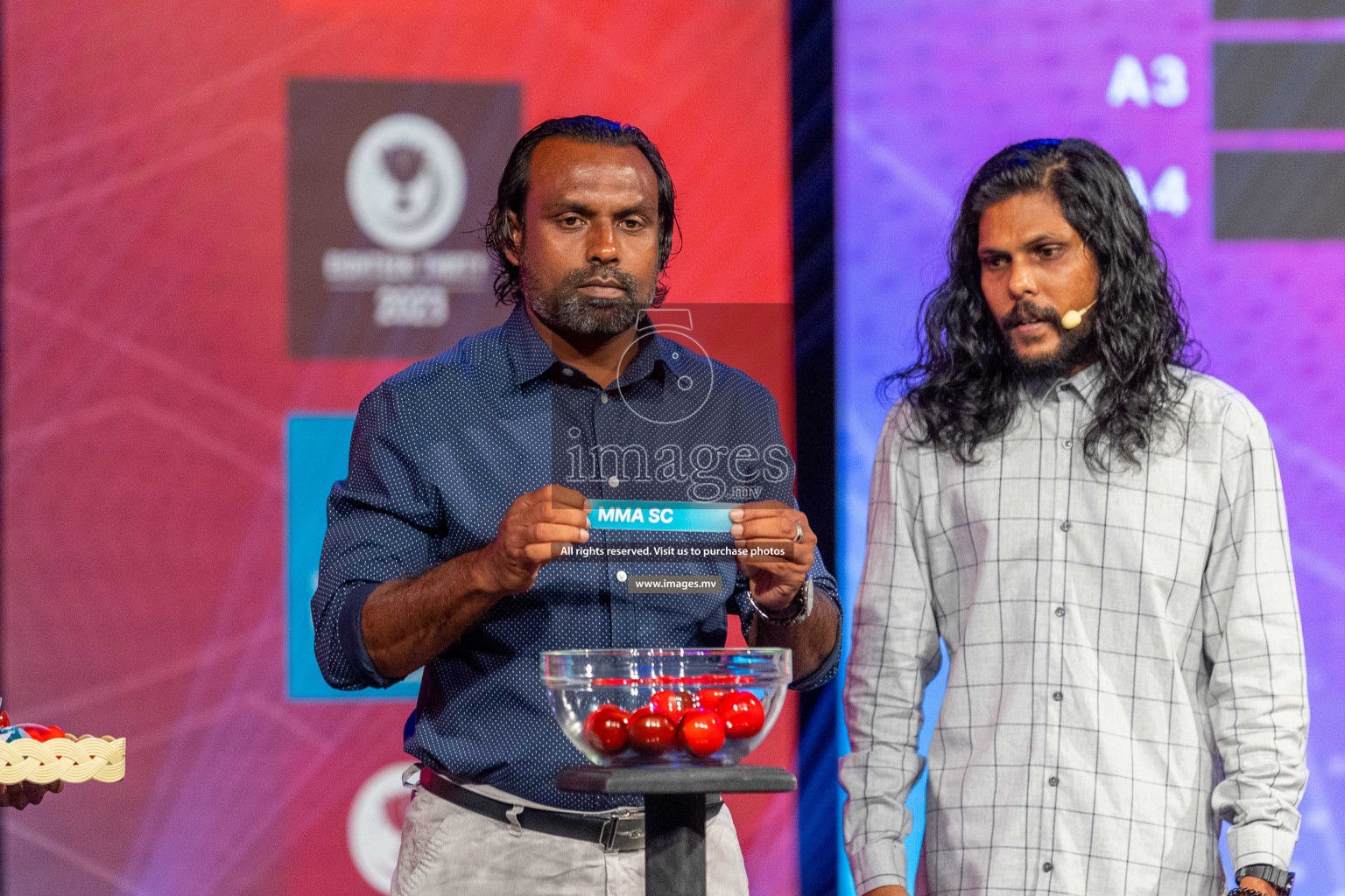 Draw ceremony of Club Maldives 2023 was held on Thursday, 6th July 2023 at PSM Studio in Male', Maldives.  Photos: Ismail Thoriq / images.mv