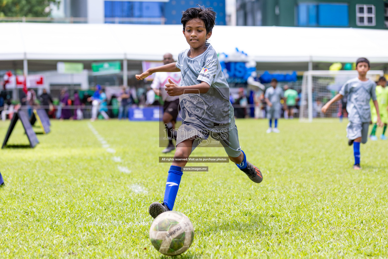 Day 1 of Milo kids football fiesta, held in Henveyru Football Stadium, Male', Maldives on Wednesday, 11th October 2023 Photos: Nausham Waheed/ Images.mv