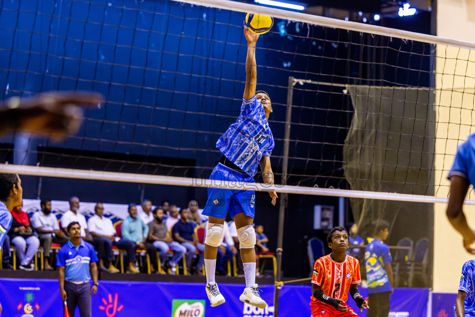 Finals of Interschool Volleyball Tournament 2024 was held in Social Center at Male', Maldives on Friday, 6th December 2024. Photos: Nausham Waheed / images.mv