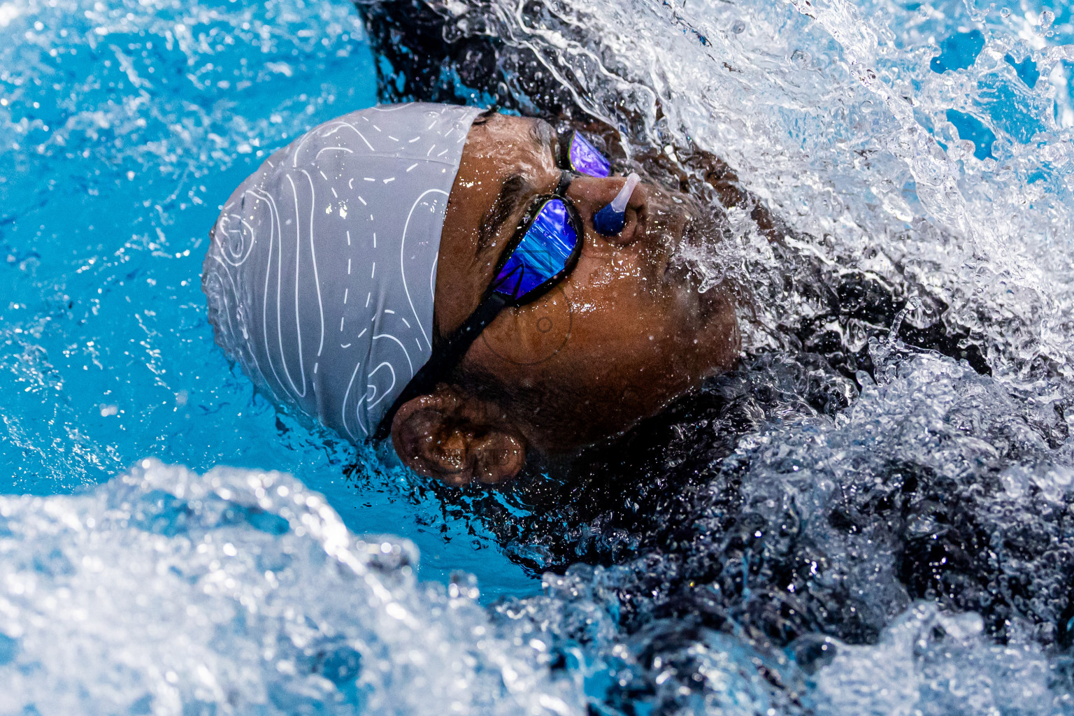 Day 5 of 1st National Short Course Swimming Competition held in Hulhumale', Maldives on Wednesday, 18th June 2025. Photos: Nausham Waheed / images.mv