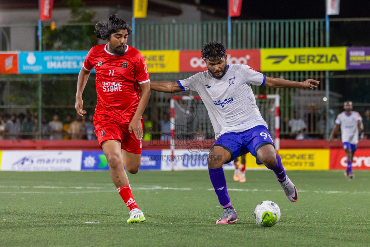 F Bilehdhoo vs F Dharanboodhoo in Day 3 of Golden Futsal Challenge 2024 was held on Thursday, 18th January 2024, in Hulhumale', Maldives Photos: Mohamed Mahfooz Moosa / images.mv