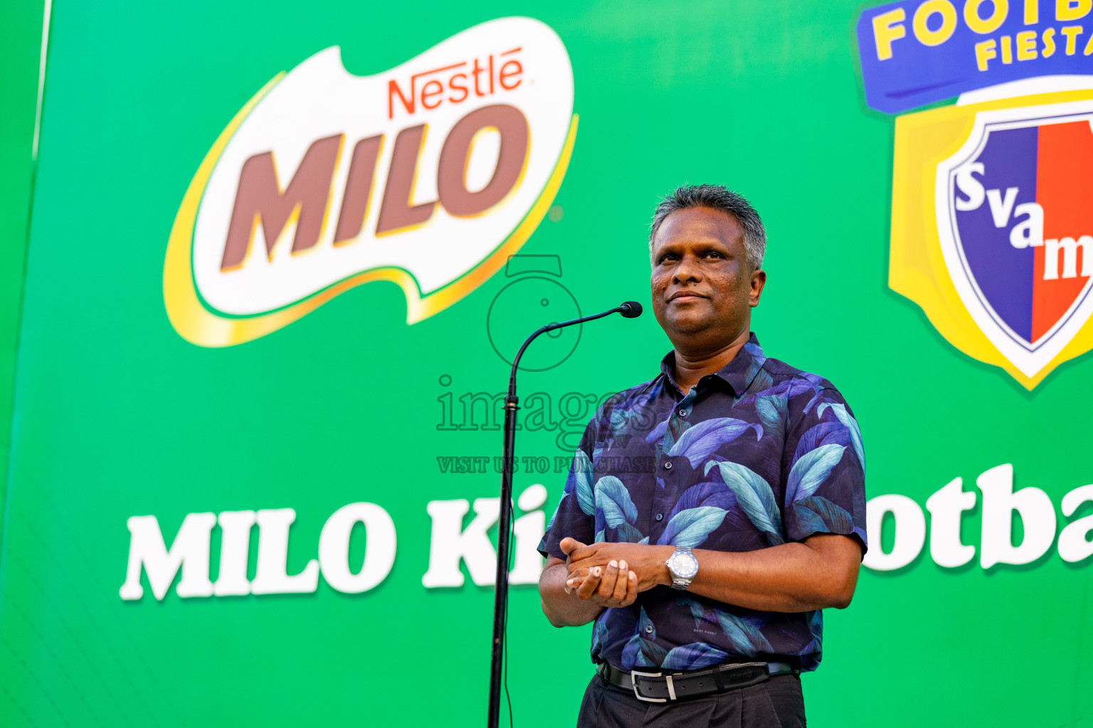 Day 2 of MILO Kids Football Fiesta was held at National Stadium in Male', Maldives on Saturday, 24th February 2024.