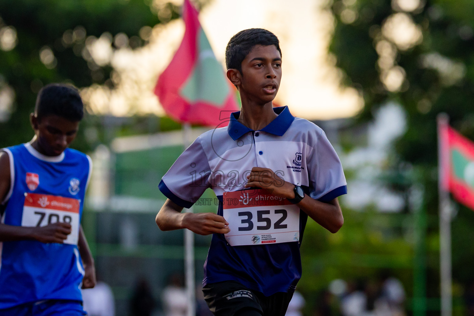 Day 4 of Inter-school Athletics Championship 2025 held in Ekuveni Synthetic Track, Male', Maldives on Thursday, 09th October 2025. Photos by: Nausham Waheed / Images.mv