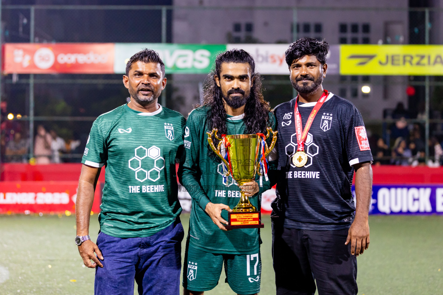 Th Thimarafushi vs Th Hirilandhoo in Thaa Atoll Finals Day 26 of Golden Futsal Challenge 2025 was held on Thursday , 30th January 2025, in Hulhumale', Maldives. Photos: Nausham Waheed / images.mv