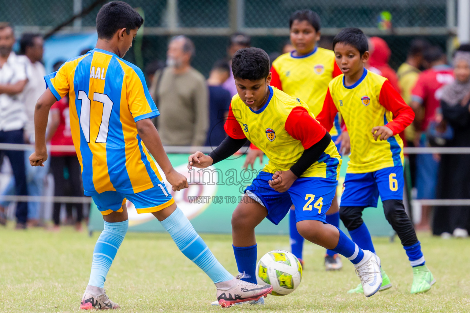 Day 1 of MILO Academy Championship 2025 (U-12) was held at Henveiru Stadium in Male', Maldives on Thursday, 1st May 2025. Photos: Nausham Waheed / images.mv