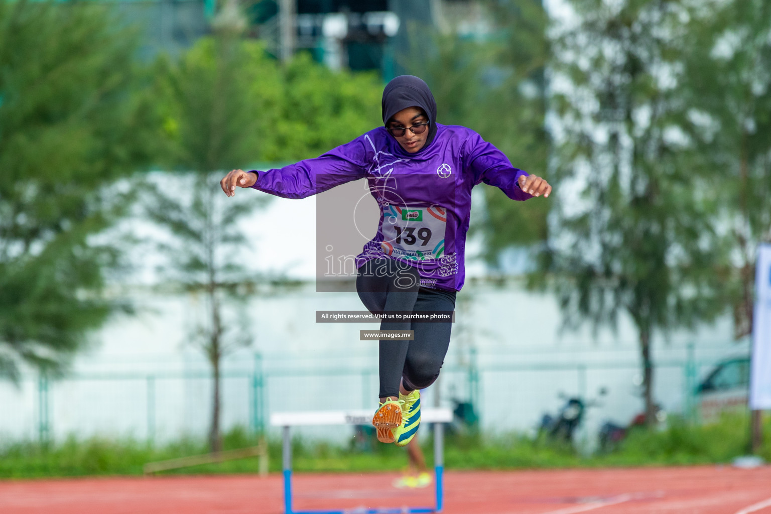 Day two of Inter School Athletics Championship 2023 was held at Hulhumale' Running Track at Hulhumale', Maldives on Sunday, 15th May 2023. Photos: Nausham Waheed / images.mv